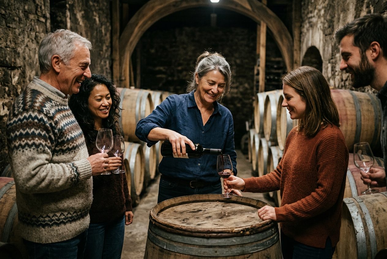 Vino · cata en bodega